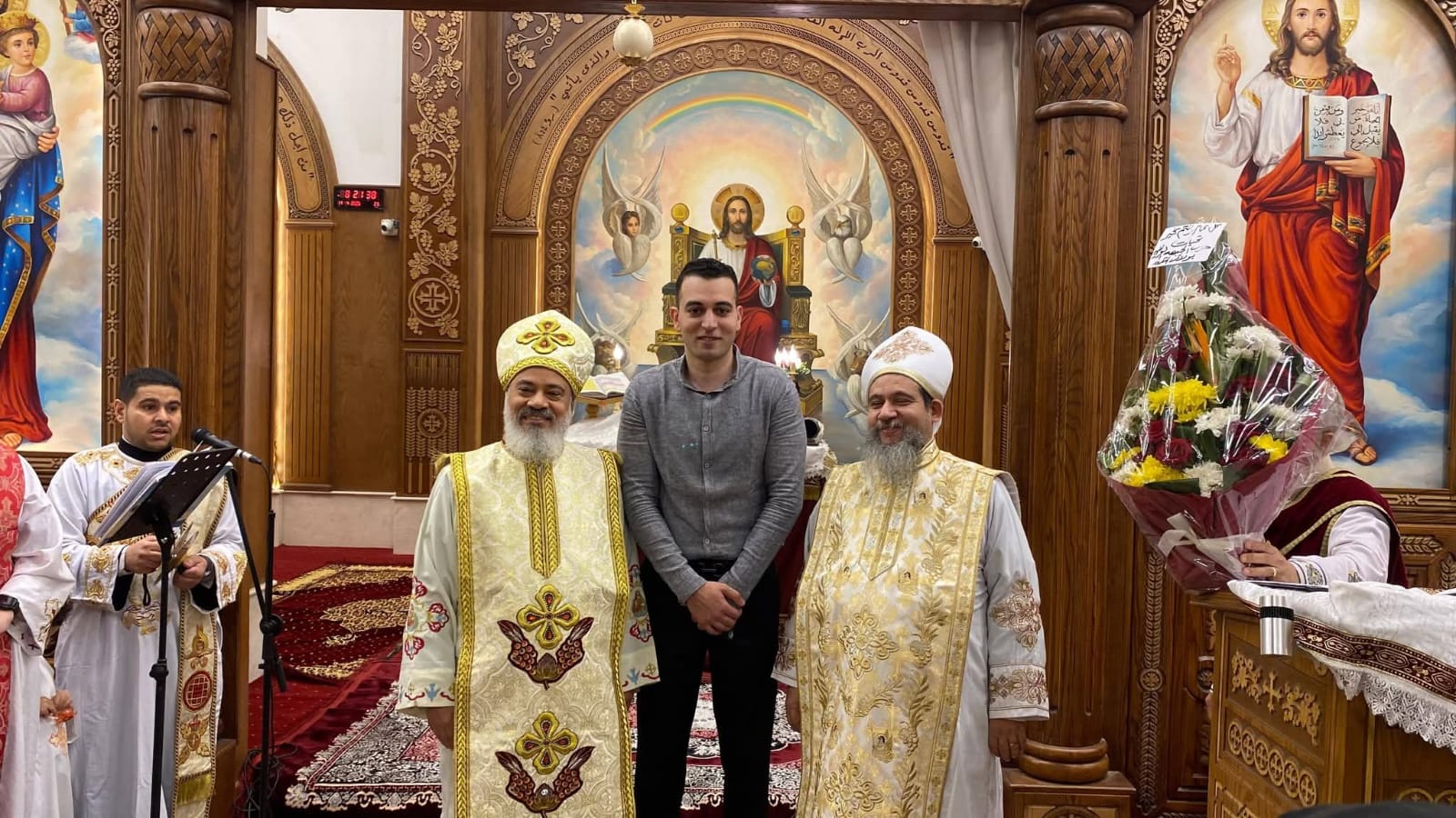 الدكتور أحمد سيد شلتوت يزور كنائس بولاق الدكرور لتقديم التهنئة ويؤكد على وحدة الصف الوطني